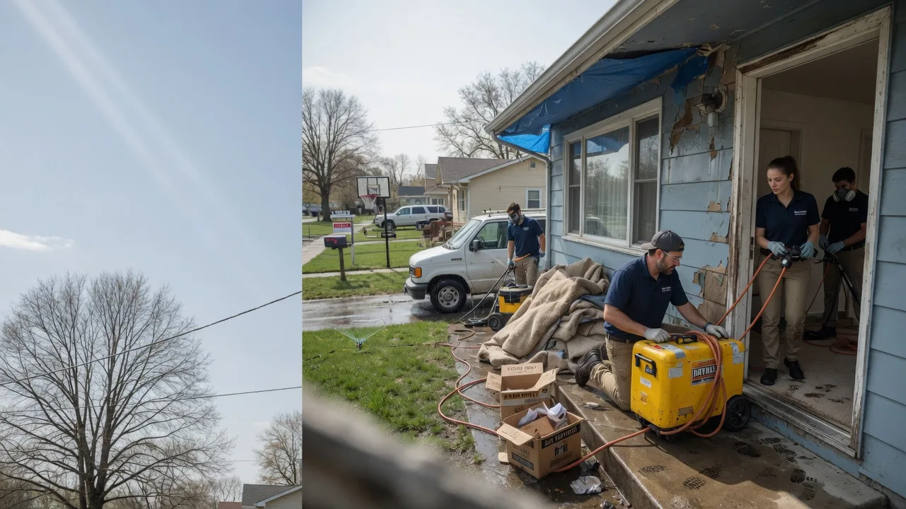 Basement Flood Cleanup in Tonica, IL near me
